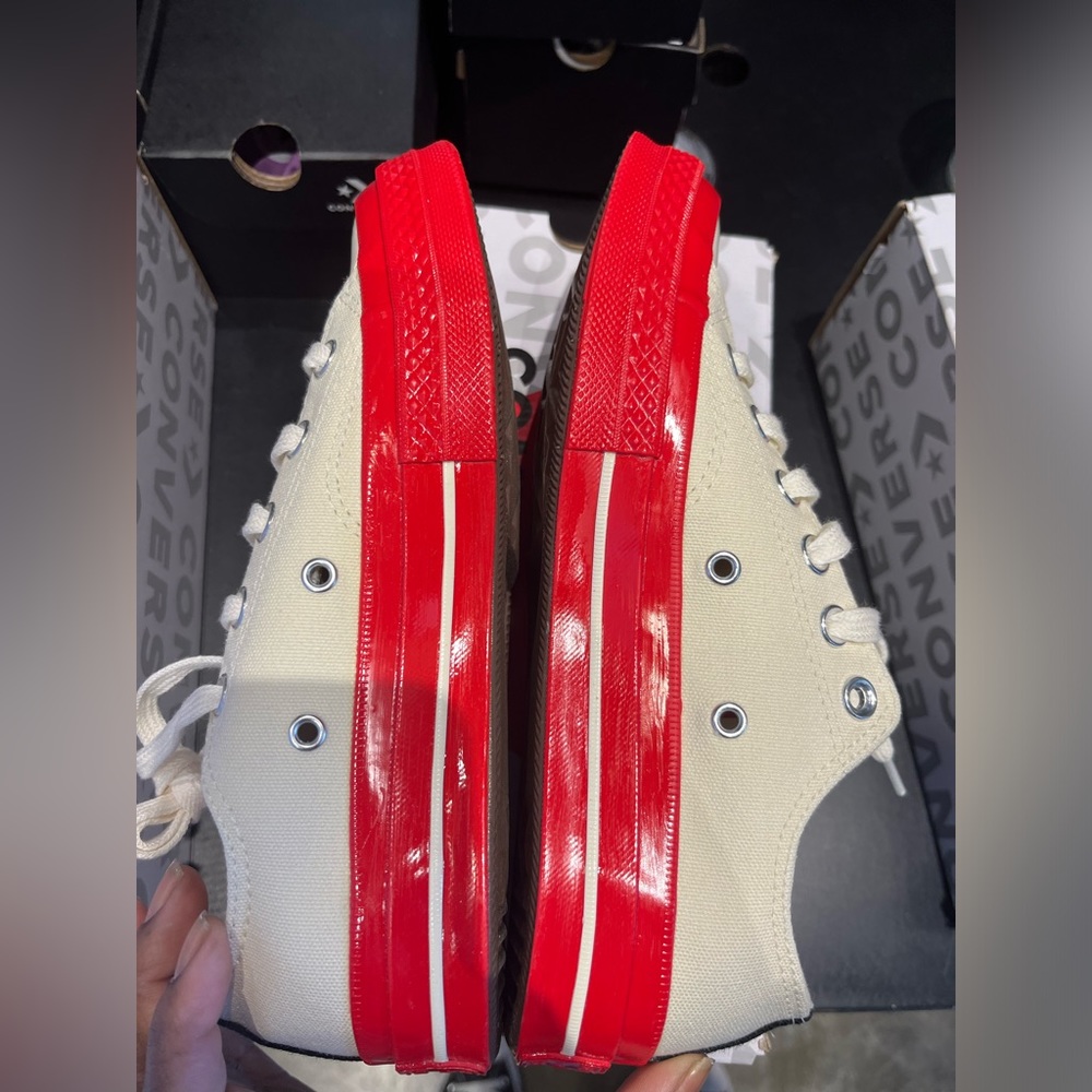 Comme Des Garcons Play Converse Limited edition chuck low 70 M8 W10 - Picture 2 of 12